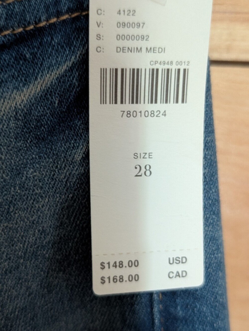Pilcro Jeans *NWT * 28 - Picture 2 of 3